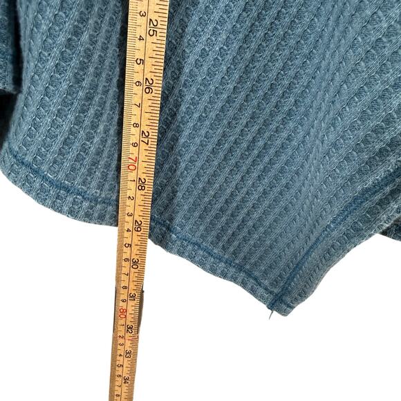 We The Free Oversized Waffle Knit Top | Slouchy V-Neck Long Sleeve Boho Boxy | M - Picture 11 of 11